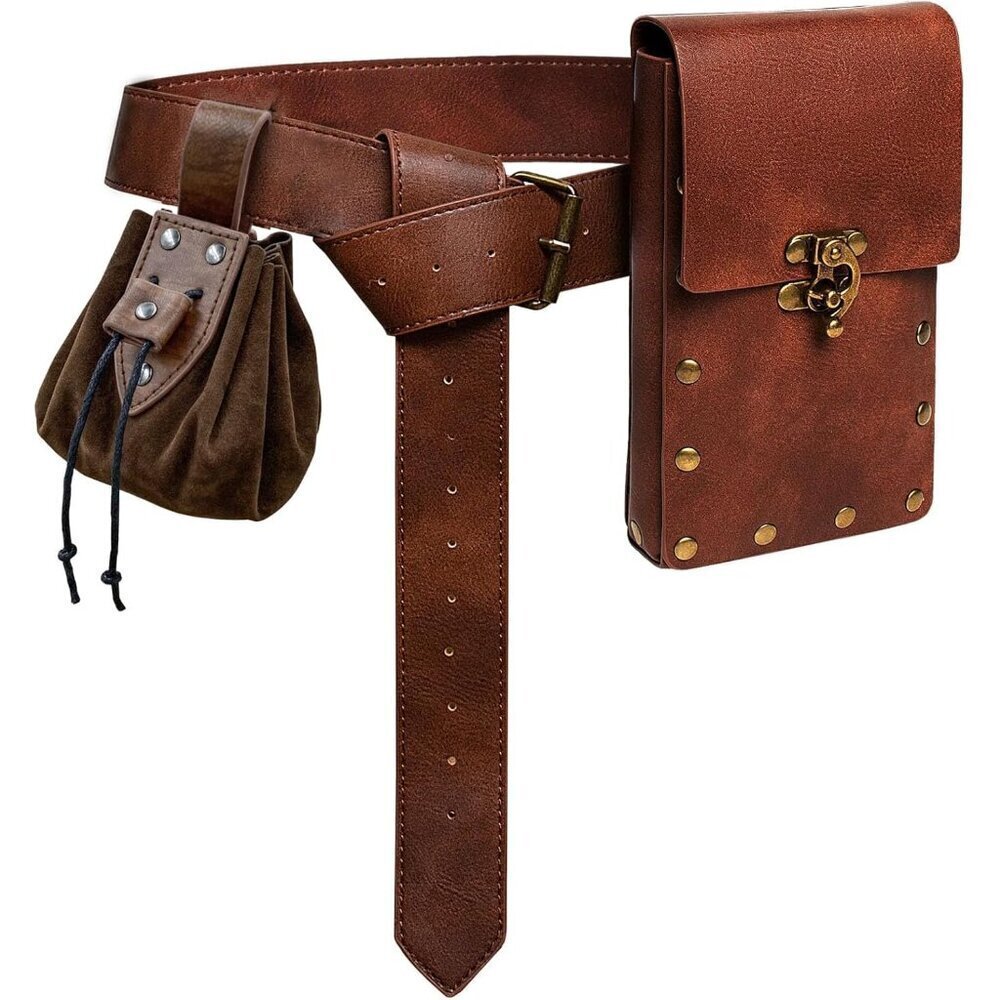 Renaissance Belt Pouch Coin Purse Set Medieval Festival Cosplay Accessories